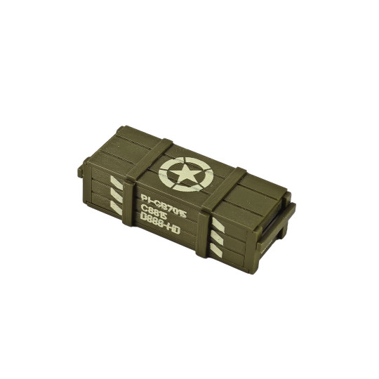 Pièce pour voiture électrique Option petite caisse à munitions pour Jeep Willys 1:10 Pièce pour voiture...