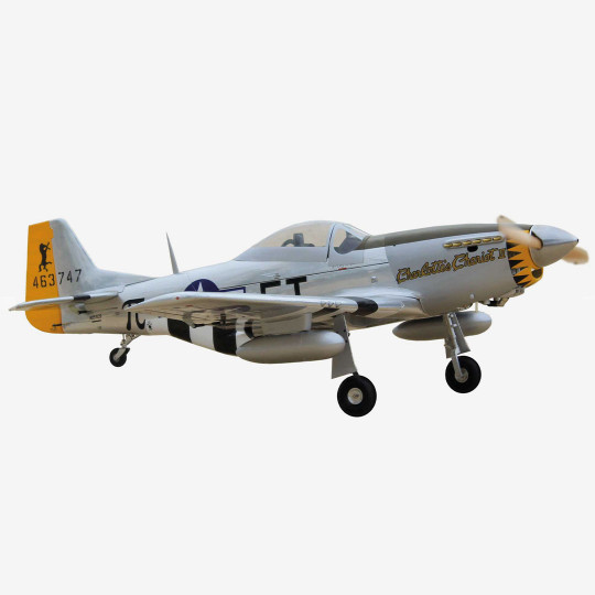 P-51D "Charlotte's Chariot II" 35cc ARF radio-controlled thermal aircraft with electric retractable landing gear P-51D "Charlotte's Chariot...