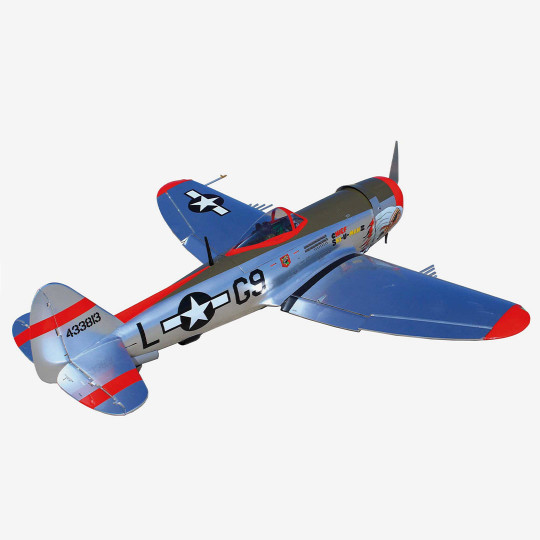 Radio controlled thermal aircraft P-47D Thunderbolt Chief Ski-U-Mah II 35cc ARF Radio controlled thermal...