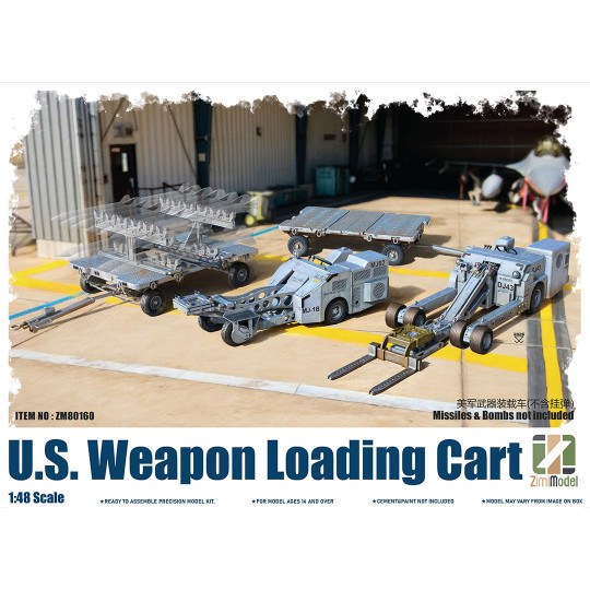 Maquette d'avion en plastique Engin de chargement de missiles US 1/48 Maquette d'avion en...