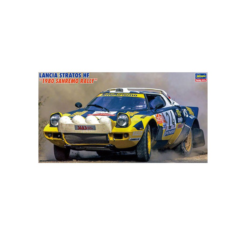 Maquette de voiture en plastique Lancia Stratos HF 1980 1/24