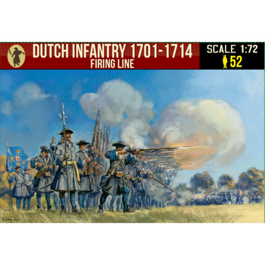 Figurine Dutch infantry 1701-1714 firing line 1:72 Figurine Dutch infantry...