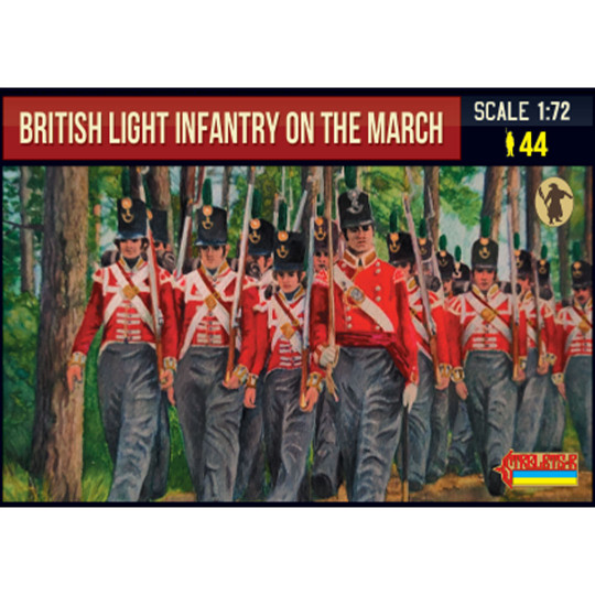 Figurine British light infantry on the march 1:72 Figurine British light...