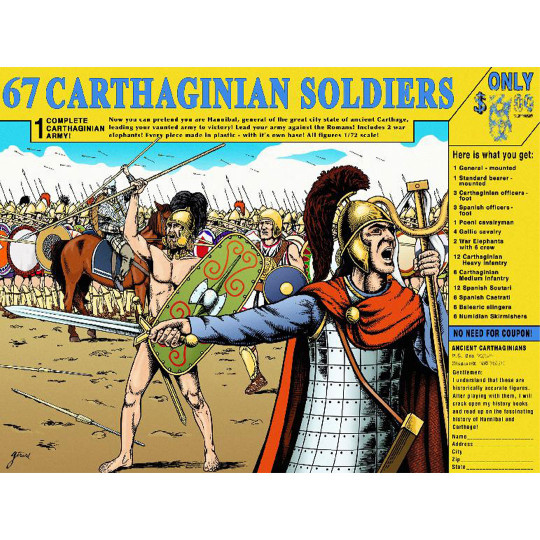 Figurine 67 CARTHAGINIANS SOLDERS 1/72 Figurine 67 CARTHAGINIANS...