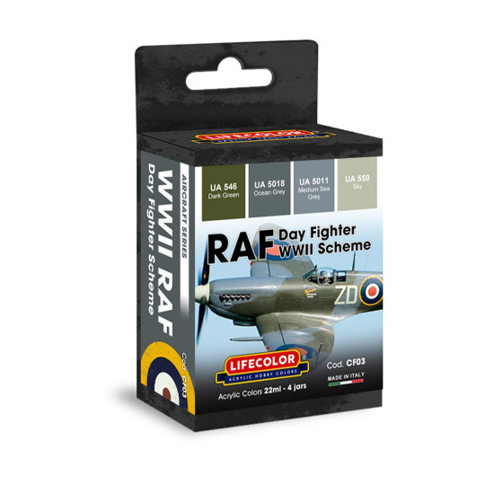 Acrylfarbe Tagestarnung Jäger der RAF 2. Krieg Acrylfarbe Tagestarnung...