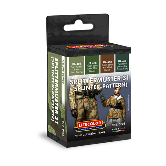 Peinture acrylique CAMOUFLAGE SPLITTERMUSTER 31 ARMEE ALLEMANDE Peinture acrylique...