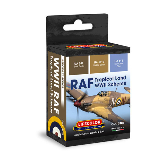 Peinture acrylique CAMOUFLAGE TROPICAL RAF 2nde Guerre Peinture acrylique...