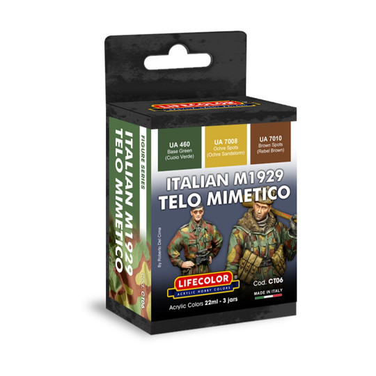 Peinture acrylique CAMOUFLAGE ITALIEN M1929 TELO MIMETICO Peinture acrylique...