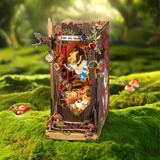 Puzzle 3D Serre Livre Book Nook LES AVENTURES D’ALICE Puzzle 3D Serre Livre Book...