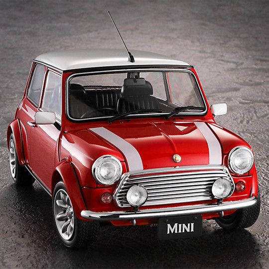 Maquette plastique de voiture Mini Cooper 40Th Anniversary Limited 1999 1:24 Maquette plastique de...