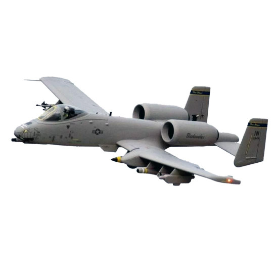 Avion électrique radiocommandé Freewing A-10 Super Scale 2x80mm EDF Jet PNP Avion électrique...