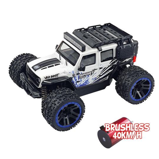 Voiture électrique radiocommandée Micro MHD Extreme Speed Sport blanc 1:20 BRUSHLESS RTR Voiture électrique...