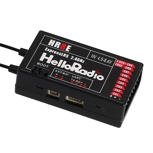 Accessoire pour radio HRS Récepteur 9V HR8E ERLS 2,4Ghz Noir Accessoire pour radio HRS...