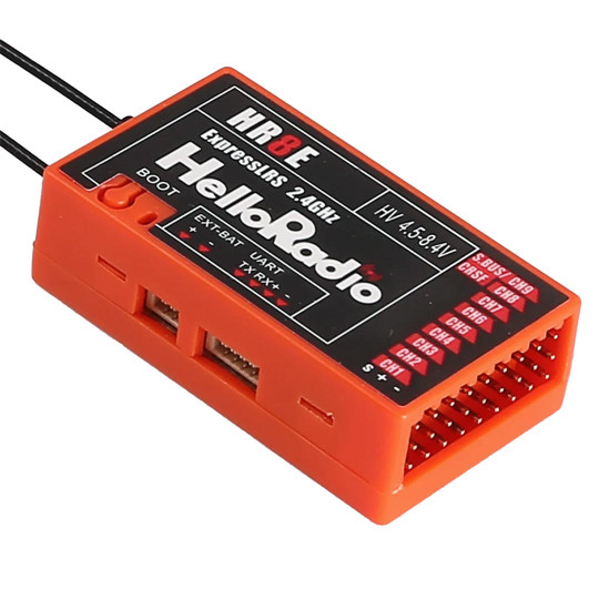 Accessoire pour radio HRS Récepteur 9V HR8E ERLS 2,4Ghz Rouge Accessoire pour radio HRS...