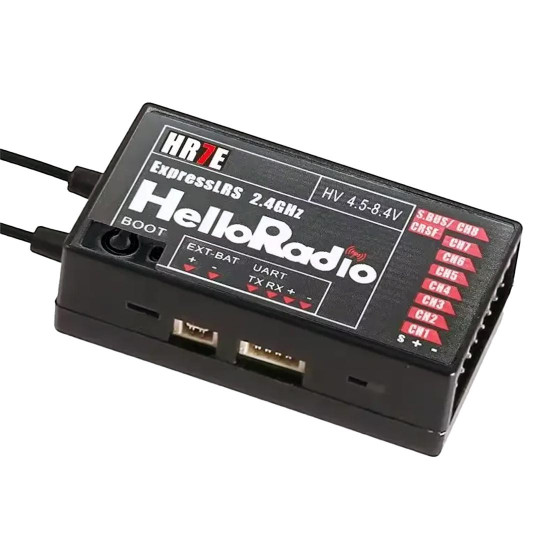 Accessoire pour radio HRS Récepteur 8V HR7E ERLS 2,4Ghz Noir Accessoire pour radio HRS...