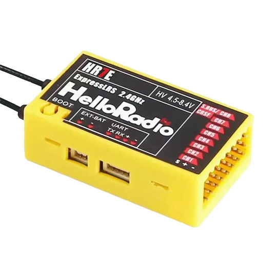 Accessoire pour radio HRS Récepteur 8V HR7E ERLS 2,4Ghz Jaune Accessoire pour radio HRS...