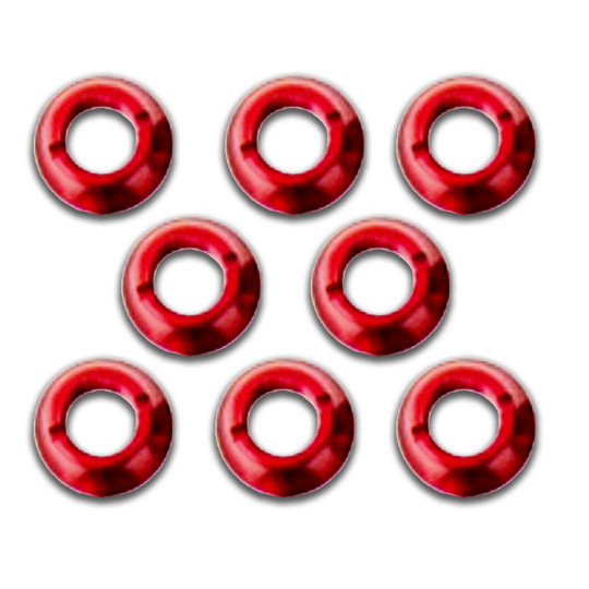 Accessoire pour radio HRS Rondelles interrupteurs rouges pour V16 (8pcs) Accessoire pour radio HRS...
