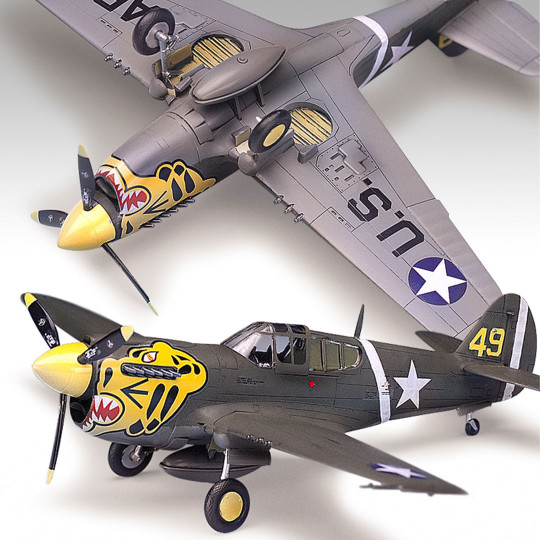 Maquette d'avion en plastique P-40 E Warhawk 1/72 Maquette d'avion en...