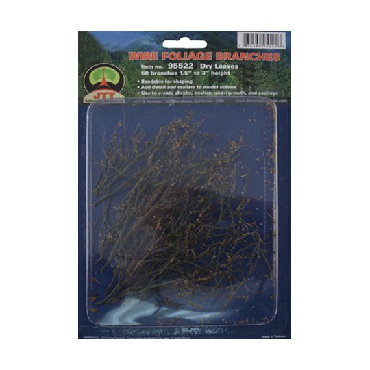 Foliages herbes BRANCHES DE FEUILLAGE SÉCHÉ 37 à 75mm