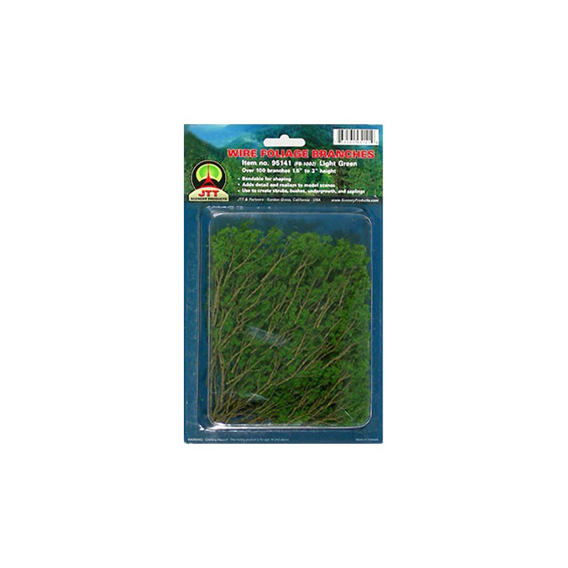 Plans de fleurs BRANCHES DE FEUILLAGE VERT CLAIR 35 à 75mm