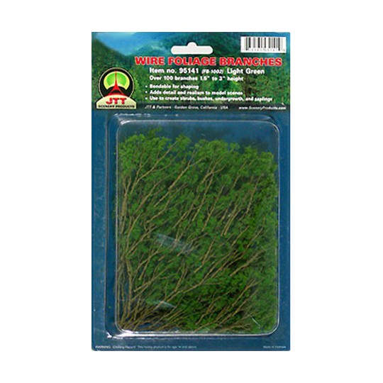 Plans de fleurs BRANCHES DE FEUILLAGE VERT CLAIR 35 à 75mm