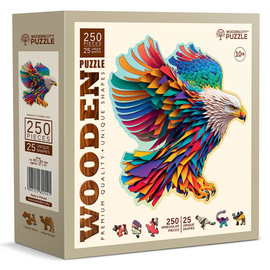 Aigle Arc en Ciel Puzzle Animaux 250/25 Wooden City Aigle Arc en Ciel Puzzle...