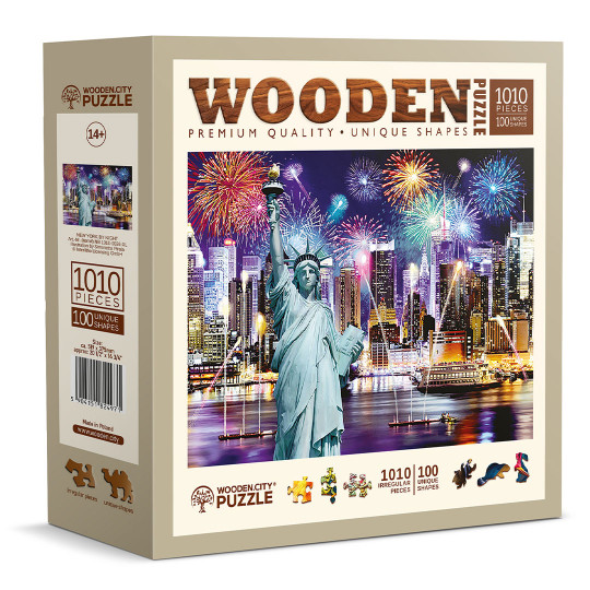 NEW YORK by Night Puzzle Paysage 1010/100 Wooden City NEW YORK by Night Puzzle...