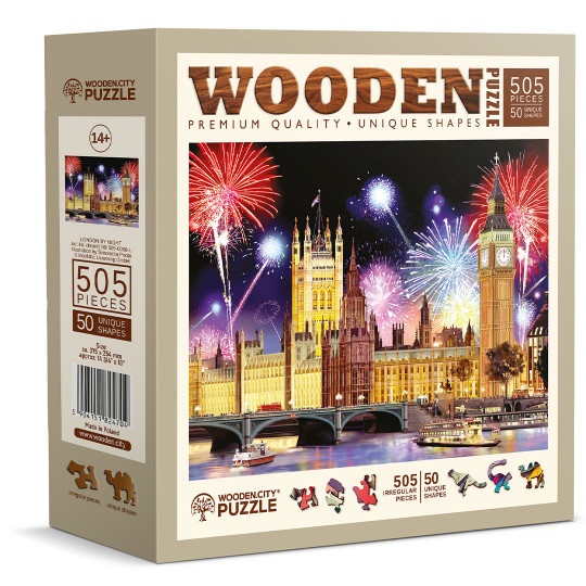 LONDON by Night Puzzle Paysage 505/50 Wooden City LONDON by Night Puzzle...