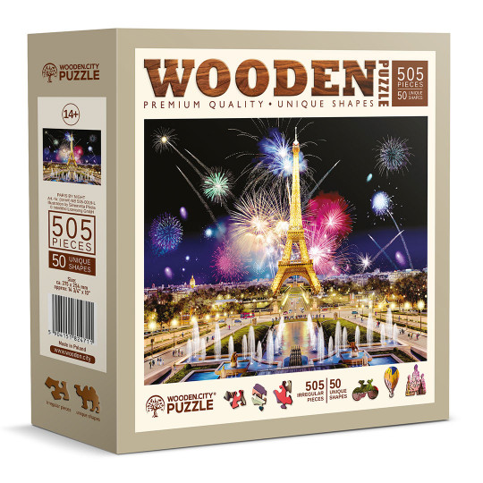 PARIS by Night Puzzle Paysage 505/50 Wooden City PARIS by Night Puzzle...