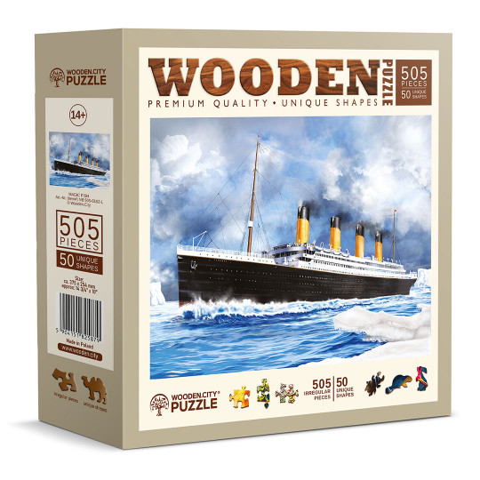 TITANIC Puzzle Vintage 505/50 Wooden City TITANIC Puzzle Vintage...