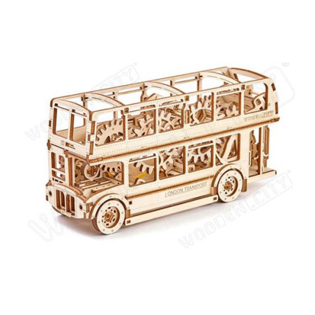 Puzzle 3D mécanique PLV PRO pour maquette Bus Londonien monté