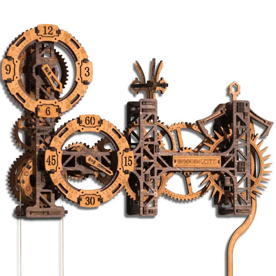 Puzzle 3D mécanique intermédiaire Horloge Murale Steampunk Gearworks Puzzle 3D mécanique...