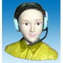 Painted woman on board pilot accessory | Scientific-MHD