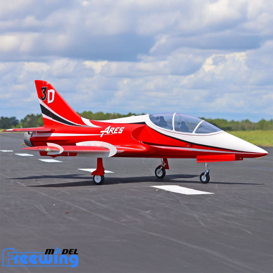 Avion Jet RC ARES rosso 6S...