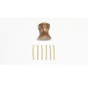 Accastillage de bateau Cabestan vertical en noyer 8x10mm