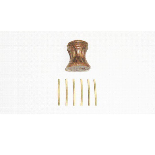 Accastillage de bateau Cabestan vertical en noyer 8x10mm Accastillage de bateau Cabestan vertical en noyer 8x10mm
