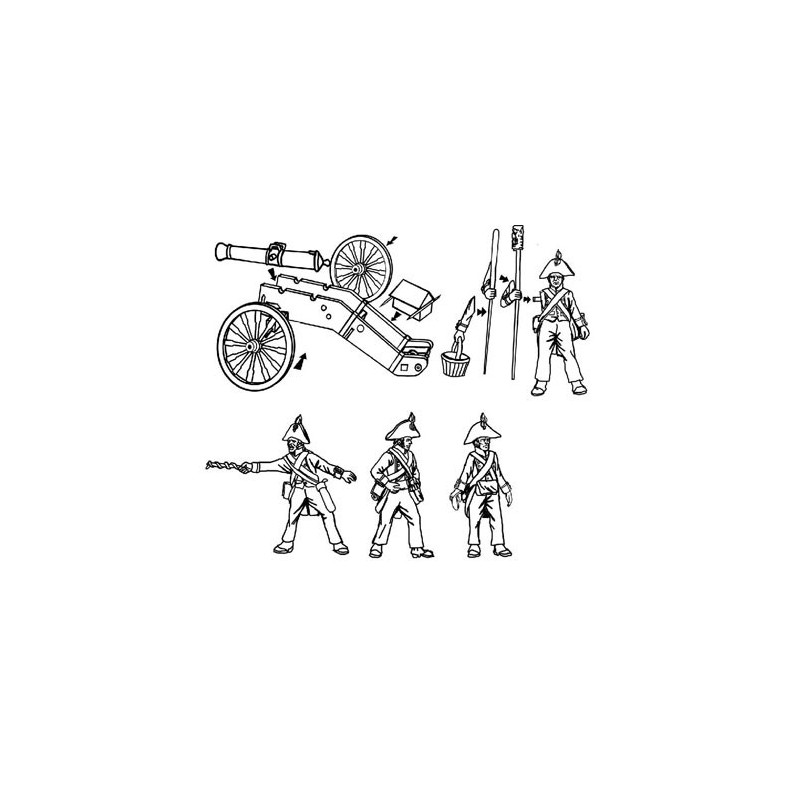 Figurine ARTILLERIE FRANCAISE 1805 1/72