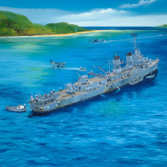 Plastic model of USS...