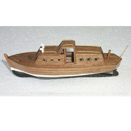 Boat accommodation canoe with long diesel engine. 125mm | Scientific-MHD