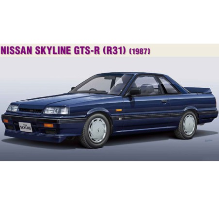 Maquette de voiture en plastique NISSAN SKYLINE GTS-R (R31) au 1/24