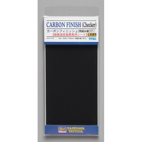 Matériaux pour maquette Plaque Finition Carbone Checker