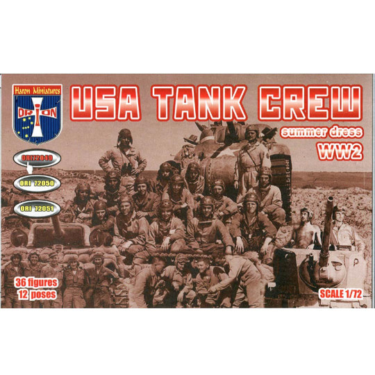 Figurine USA tank crew...