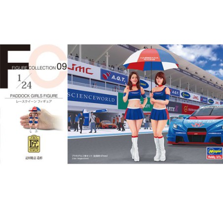 Maquette de voiture en plastique Paddock Girls figure 1/24