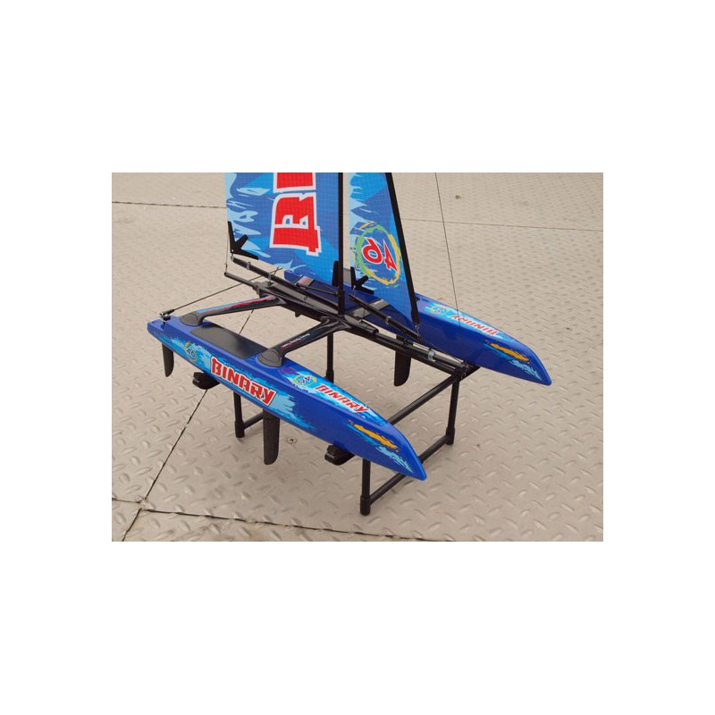 Voilier radiocommandé Mini Catamaran bleu RTS