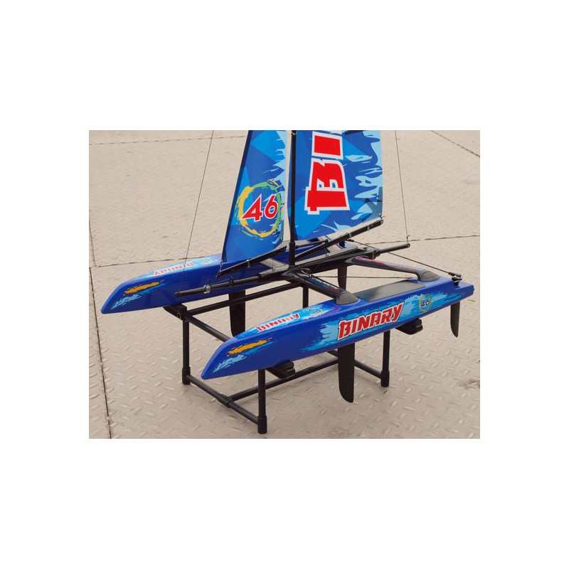 Voilier radiocommandé Mini Catamaran bleu RTS