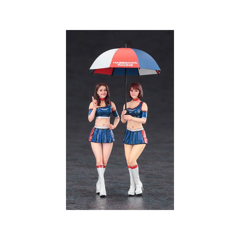 Maquette de voiture en plastique Paddock Girls figure 1/24 Maquette de voiture en plastique Paddock Girls figure 1/24