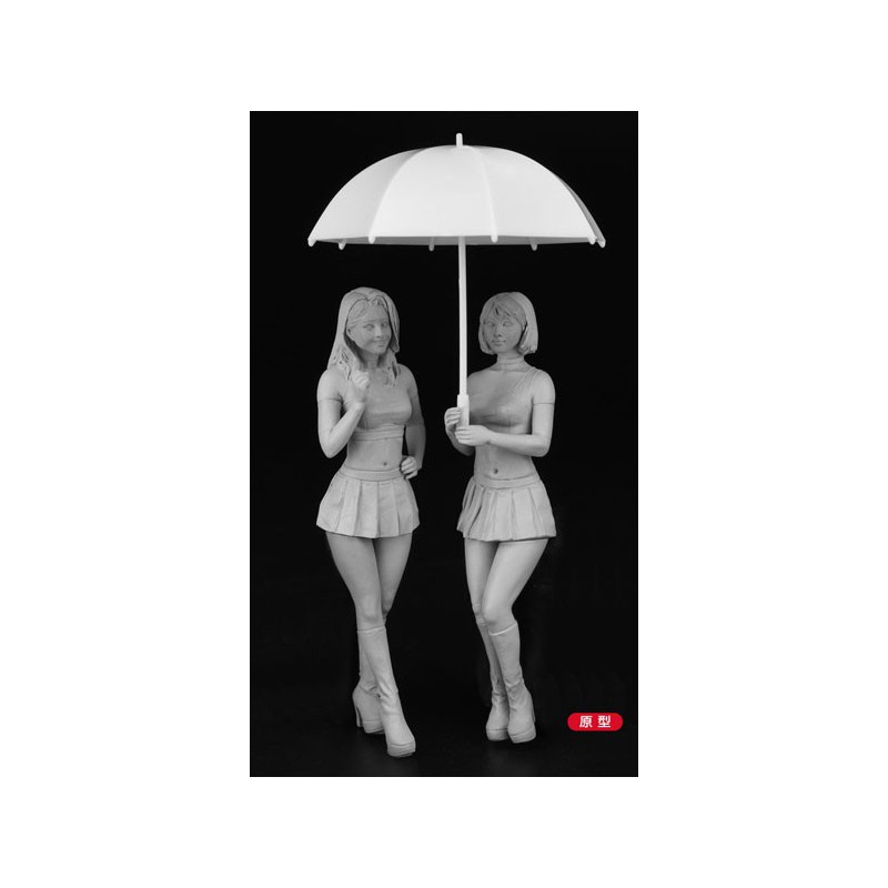 Maquette de voiture en plastique Paddock Girls figure 1/24 Maquette de voiture en plastique Paddock Girls figure 1/24