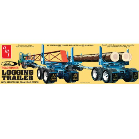 Maquette de camion en plastique PEERLESS LOGGING TRAILER 1/25