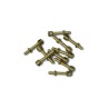 Accastillage de bateau Chandeliers laiton 8mm (10pcs)