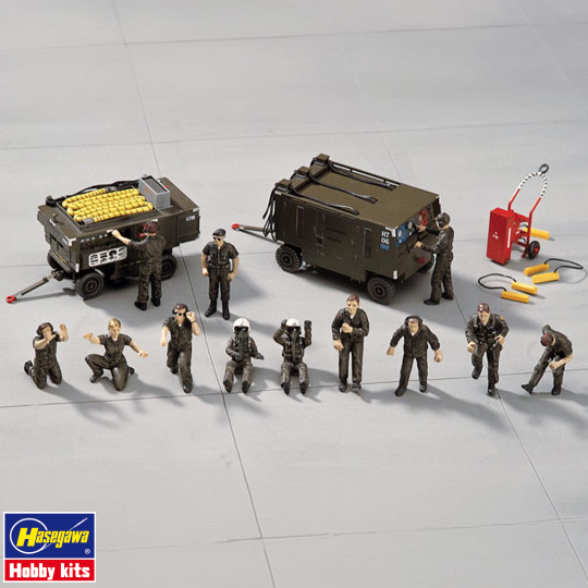 Maquette US ground crew Set...